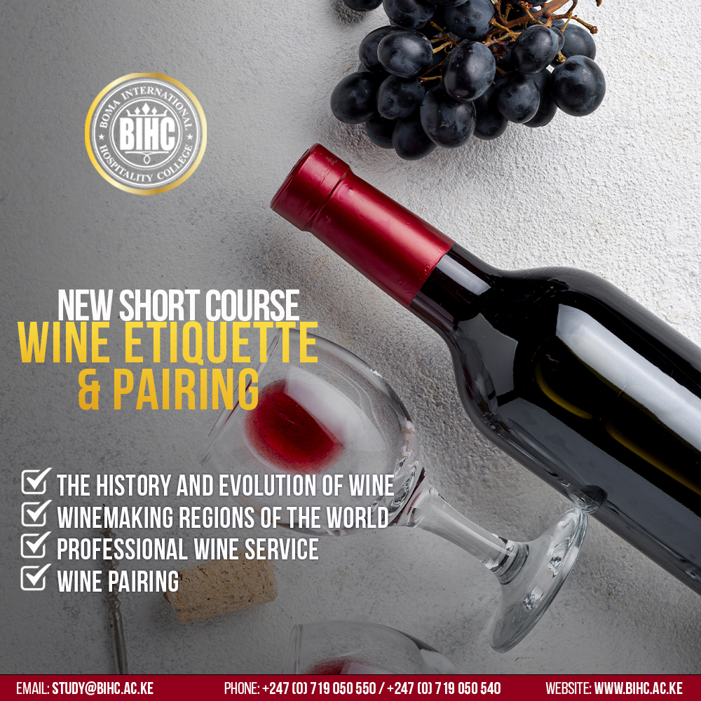 NEW short course in Wine Etiquette & Pairing