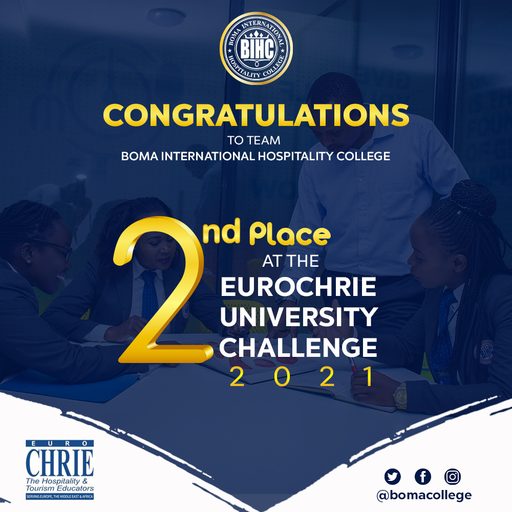 BIHC ranks 2nd at the EuroCHRIE University Challenge 2021 