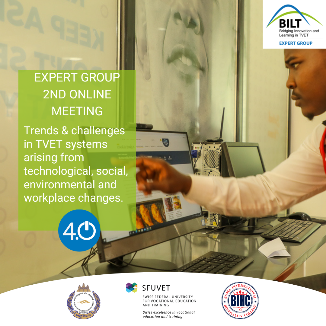 2nd online meeting of the BILT Expert Group project on the dual transition of digital and green skills in the hospitality and tourism sector